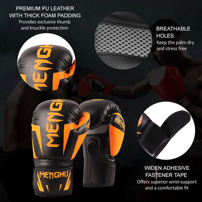 Boxing Gloves with Wraps