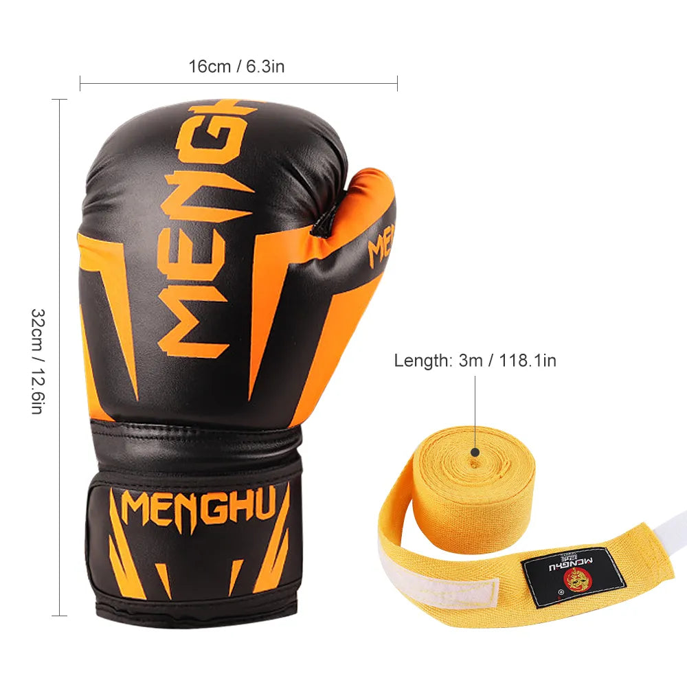 Boxing Gloves with Wraps